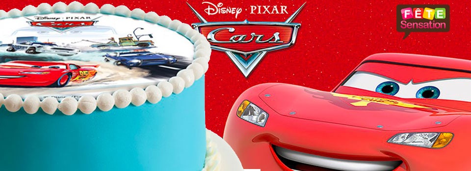Disque gâteau d'anniversaire Cars